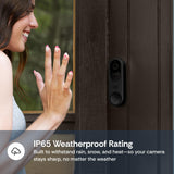 Luna Video Doorbell Camera Wireless, 2.4GHz Wi-Fi Doorbell with Chime