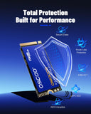 OSCOO 2TB M.2 2242 NVMe SSD PCIe Gen4 x4, Up to 4800MB/s, 3D NAND Internal SSD with Graphene Cooling, for Laptop, Ultrabook, Lenovo ThinkPad, Dell Latitude, Intel NUC, Mini PC,Embedded Systems
