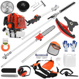 5 in 1 Gas Weed Eater, 52CC 2-Cycle Weed Eater Gas Powered, Gas Weed Wacker, 9500rpm Strong Power