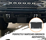 GZSH License Plate Frame Compatible with Ford Bronco 2025 2024 2023 2022 2021 2/4-Door |Easy to Install||no Drilling Required| Bronco License Plate Bracket Holder fit for Heavy-Duty Modular Bumper