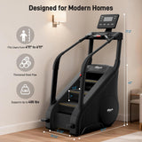 ERGOLIFE Stair Stepper Machine for Home Gym, Stair Climber with 25 Resistance Levels, 660 lbs Capacity, 7-Level Safety System, Natural Floating Step, Quiet Cardio Workout Machine with LED Touchscreen
