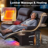 Power Reclining Loveseat with Massage & Heat