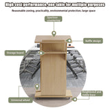Portable Wood Lectern on Wheels - Solid Wood Podium for Church, Conference Room, Welcome Table, Event Hosting, Presentat nd, Adjuble Height, Professal Design
