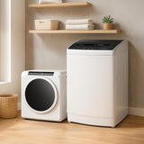 ROVSUN 1.8CuFt Portable Clothes Dryer and 17.8LBS Full-Automatic Washing Machine Set, Compact Laundry Washer and Dryer Combo Set with Stainless Steel Inner Tub, for Apartment, Dorms, Home