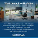 UPLIFT DESK 3-Drawer Mobile File Cabinet - Steel Rolling Filing Cabinet