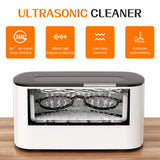 KECOOLKE Ultrasonic Jewelry Cleaning Machine, 600ml Sonic Cleaner with Digital Timer for Eyeglasses, Rings, Silver，Cleaner Solution for Gifts