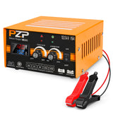 PZ.P 12V 24V Manual Battery Charger Maintainer, 0 to 15A Arbitrarily Adjustable Car Battery Trickle Charger PZ.P