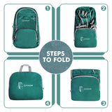 ZOMAKE Lightweight Packable Backpack 30L, Foldable Hiking Backpacks Water Resistant Compact Folding Daypack for Travel(Dark Green)