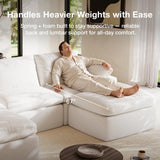 Novilla 104.3" Modular Cloud Couch, Modern Sectional Sofa with Smarts Coil® Support