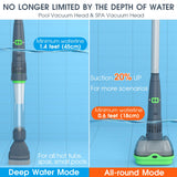 Rechargeable Pool & Spa Hot Tub Vacuum Cleaner - Dual Mode & Magnetic Drive System, 25µm Ultra Fine Mesh Filters for Hot Tub, Small Above Ground Pools - 70 Mins