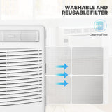 6000 BTU Window Air Conditioner, ac window unit with Washable Filter, Remote Included mollie