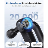 BOB AND BRAD D5 Pro Massage Gun with 13mm Amplitude, FSA-HSA Eligible, Professional Deep Tissue Percussion Massage Gun, Ergonomic D-Handle for Effortless Muscle Pain Relief, Adapter Included