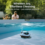 (2026 Upgrade) AIPER Seagull SE Cordless Robotic Pool Cleaner with 100 Mins Runtime, Powerful 1320GPH Suction,Smart Self-Parking, Pool Vacuum for Above Ground Pools up to 860 Sq.ft, Pearl & Cyan