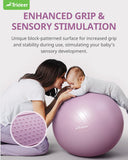 Trideer Pregnancy Ball Birthing Ball, 1.7mm Extra Thick Yoga Ball for Maternity, Labor Birth, Exercise, Physio, Recovery Guide & Baby Memory Book Included, 440LB Anti-Burst & Non-Slip Stability Ball Trideer