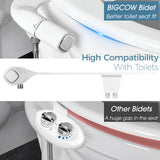 Bidet Attachment for Toilet - Dual Nozzle (Frontal & Rear Wash) BIGCOW