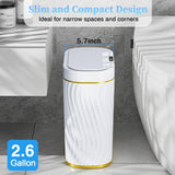 Bathroom Small Trash Can with Automatic Touchless Lid