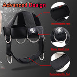J Bryant Multifunctional Neck Head Harness Weight Lifting Training with Resistance Bands, Door Anchor and Chain, Full Range Muscle Workout J Bryant