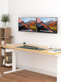 Bracwiser Dual Monitor Wall Mount for 17 to 32 inch Computer Screens, Each Holds to 22 lbs, Heavy Duty Telescoping Wall Monitor Arms, 75x75/100x100 VESA Horizontal Assembly Wall Mount, Black, WM94X2