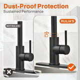 RULIA Kitchen Faucet, Kitchen Sink Faucet, Sink Faucet, Pull-Down Kitchen Faucets, Bar Kitchen Faucet, Matte Black, Metal Spray Head, RB1031