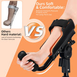 FUSHIDE Adjustable Forearm Crutches for Adults – 10-Level Height Ergonomic Arm Crutches, Adjustable Hook & Loop Strap, Foldable Crutches for Leg&Surgery Recovery, Sports Injuries or Daily Use (1 Pair)