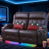 Power Reclining Loveseat with Massage & Heat