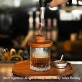 Cocktail Smoker Kit With Torch - 2 Whiskey Glasses 2 Ice Ball Molds 8 Flavor Orange Cinnamon Ginger Anise Wood Chips For