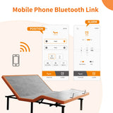 ESHINE King Adjustable Bed Frame Base - Easy to Install in 5 Minutes, Massage, Wireless Remote, Foot&Head Inclined, Zero Gravity, Dual USB Ports, Under Bed Light, 3000 Premium Series