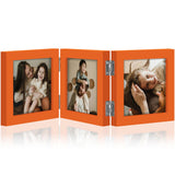 decorUhome Orange Triple 4x4 Picture Frame Vertical, MDOR08