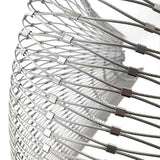 Stainless Steel Woven Mesh Rolls, Wire Rope Mesh Garden Fences, Stair Safety Nets, Decorative Fishing Nets, Wall Decoration Nets, High-Altitude Fall Protection Nets, Balcony Safety Nets(4x7m)