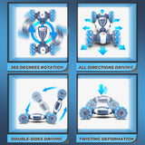 Gesture Sensing RC Stunt Car - Boys Toys Age 6-12, 360° Rotating 4WD Hand Controlled Remote Control Twist Car with Light & Music, Cool Birthday Presents and Ideas Gifts for Kids Age 7 9 10 11 12 yr