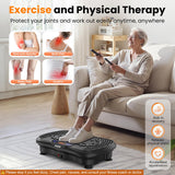 AXV Vibration Plate Fitness Platform Exercise Machine Vibrating Shaking Full Body Shaker Workout Vibrate Stand Shake Board Sport for Weight Loss Fat Burner for Gym Home Office