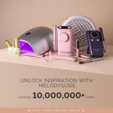MelodySusie Professional Cordless UV Nail Lamp with Metal Base, P-Plus30GT Nail Dryer with Smart Sensor for Salon & DIY Home Use Fast Cures All Hard Gels, Especially Extension & Glitter Gel Polishes