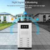 ANJIELO SMART Wired Video Intercom System,7 Inch Ring Video Doorbell with IR Night Vision,HD Camera Kits,IR Outdoor Camera,Dual-Way Intercom for Villa Home Office Apartment (1 Bell +2 Monitor)