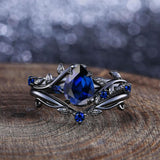 Oseew Sapphire engagement ring set(Sapphire)