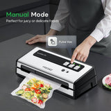 FRESKO Vacuum Sealer Machine with Automatic Bag Detection, Mason Jar Vacuum Accessory Set, Double Heat Seal, Easy to Use, Starter Kits