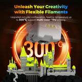 AD5X Multi-Material 3D Printer 4-Color Printing, 600mm/s Speed 1-Click Print with DIY IFS Creations