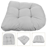 NUOBESTY 2pcs Polyester Office Chair Cushion with Fixing Straps for Seats