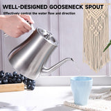 GURUDAR 68OZ/2000ML Stainless Steel Teapot with Removable Infuser, Stovetop Safe Tea Maker Water Kettle for Loose Leaf & Tea Bags, Silver