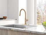 AguaStella AS31CPB Champagne Bronze Kitchen Sink Faucet with Pull Down Sprayer Single Handle