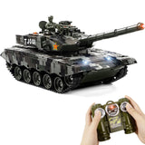 Supdex 1/24 RC Tank, Remote Control Chinese 99 Army Model Tank with Sound Effects, Lights and Smoke, 2.4G Military Model Toy for Kids, Perfect Birthday for Boys 6+ Years Old