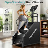 FEIERDUN SC3 Stair Stepper Machine for Home Gym, Commercial Grade Stair Climber with LED Screen, Stair Machine with 15 Speed Levels for Cardio and Lower Body Workout, 660LBS Capacity, 24-164 Steps/Min