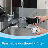 Dustbuster PIVOT VAC Cordless Handheld Vacuum, Home and Car Vacuum with Crevice Tool and Pivot Nozzle BLACK+DECKER