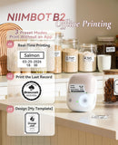 NIIMBOT B2 Label Maker Machine with Tape for Home Office, Pink