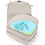 Gel Memory Foam Chair Cushions, FadeShield Water-, Stain-Resistant Durable Reversible Seat Cushion Pads with Ties for Indoor