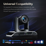 Optical Zoom PTZ Conference Room Camera, USB3.0/HDMI FHD 1080P 60FPS, for Video Conferencing Business Meeting Live Streaming Tenveo