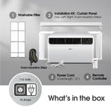 6,000 BTU Dual Inverter Smart Window Air Conditioner, 115V, Cools 250 Sq. Ft., Ultra Quiet Operation LG