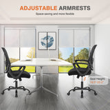 Sweetcrispy Home Office Managerial Executive Chair with Ergonomic Design, Mid-Back Mesh Swivel, Comfortable