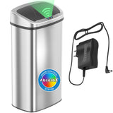 iTouchless 24 Gallon Large Sensor Trash Can with AC Adapter | Odor Filter