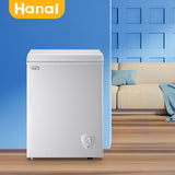 Chest Freezer 3.5 cu ft Small Deep Freezer Mini Freezers Free-Standing Top Door Freezer Removable Basket and Adjustable 7 Thermostat for Garage Apartment Kitchen White