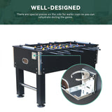 LATART 55 Inch Foosball Table, Football Arcade Soccer Game Table for Offices Home Adult Kids with Leg Levelers & Heavy Duty Legs 4 Balls 2 Cup Holders